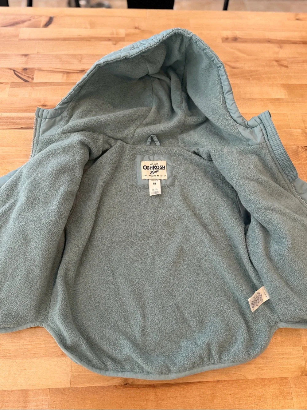 Osh Kosh B’gosh Girl’s Fleece Windbreaker Jacket Size 5T